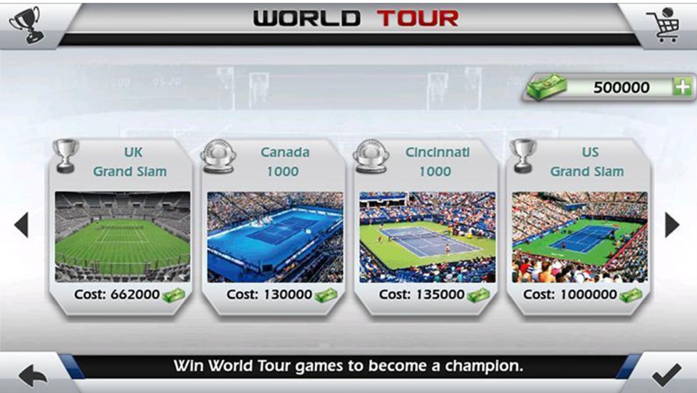 Tennis mod Apk match