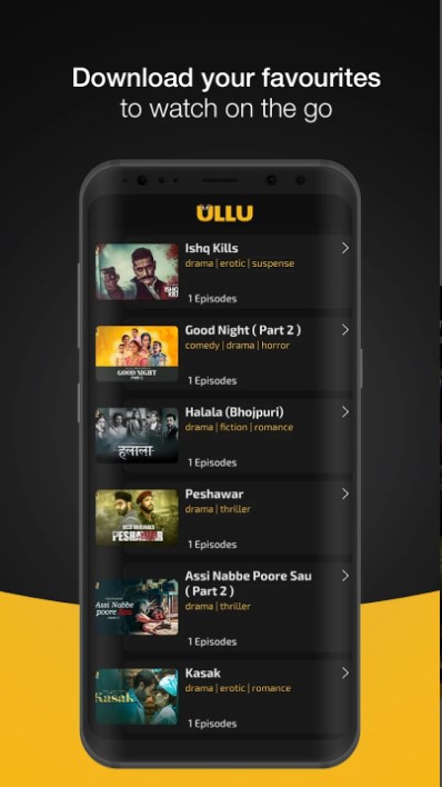 ullu mod Apk watch Favourite show