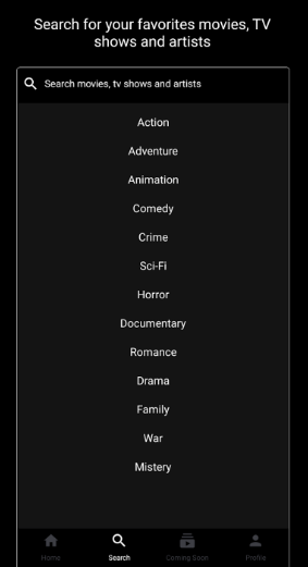 Categories in Cinehub