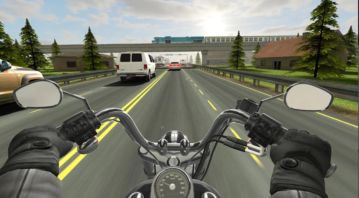 Beautiful Graphic in Traffic Rider apk 