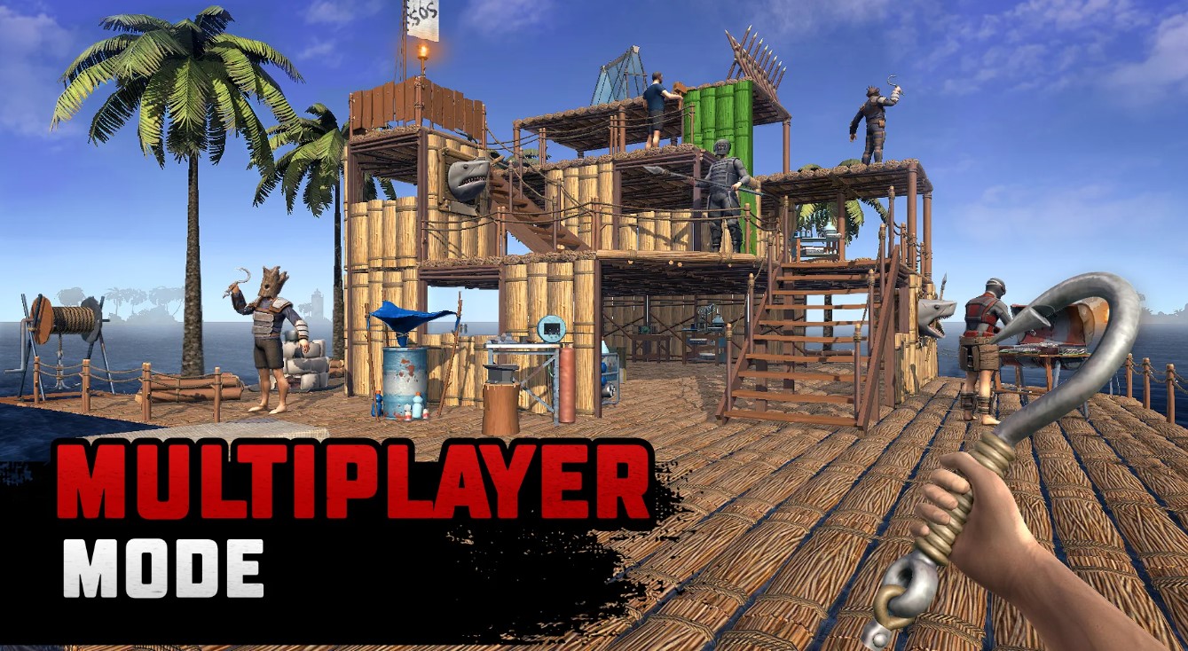 description details abot raft survival multiplayer mod Apk 