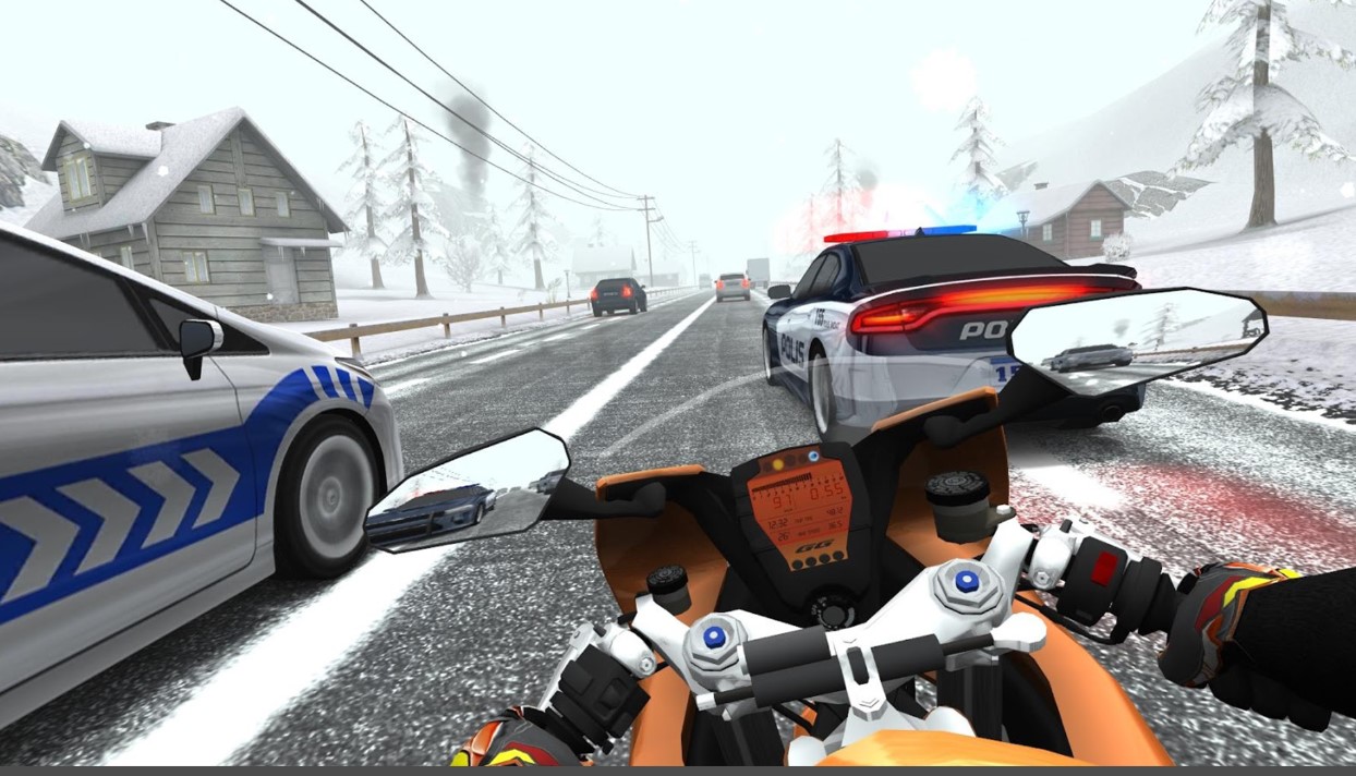  racing moto apk has 3D graphic