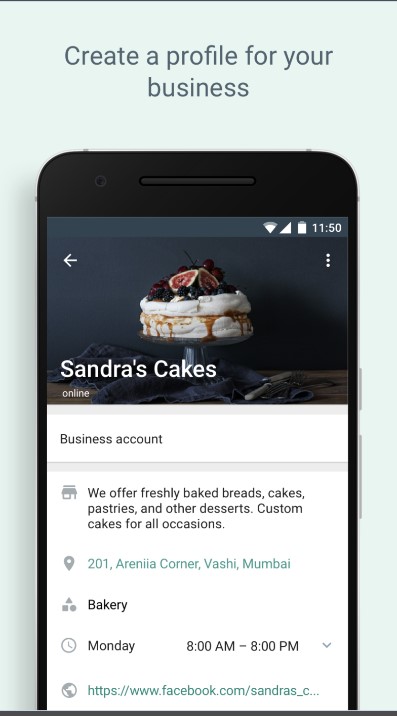 whatsap business mod apk create business profile